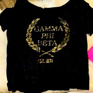 Black Loose Gamma Phi Beta Tee
